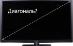 Какой диагонали должен быть телевизор?